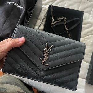 Saint Laurent monogram silver ❤️ 100% authentic